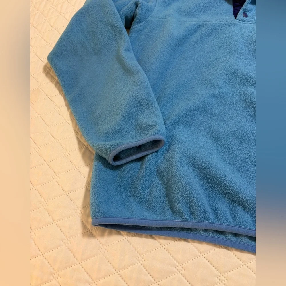 Patagonia Synchilla Women’s Blue Fleece Snap Pullover - Picture 2 of 10